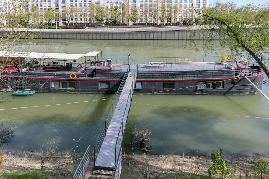 Grande Peniche 4 Ch - 10 Pers -Paris - Ile De Puteaux- Terrasses Vila Exterior foto