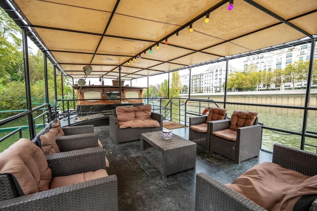 Grande Peniche 4 Ch - 10 Pers -Paris - Ile De Puteaux- Terrasses Vila Exterior foto
